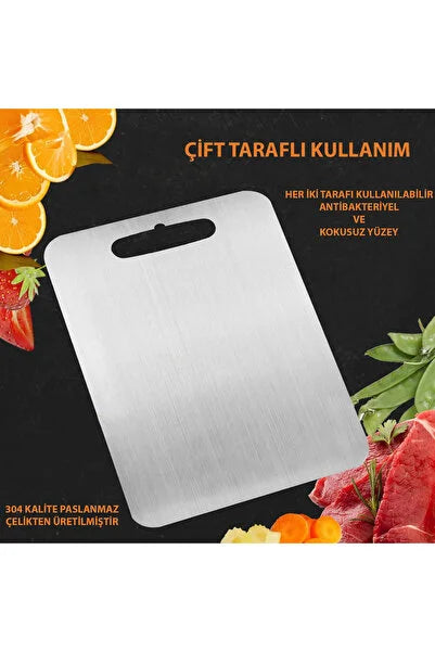 Premium Çelik Kesme Panosu: Mutfakta Profesyonellik ve Hijyen