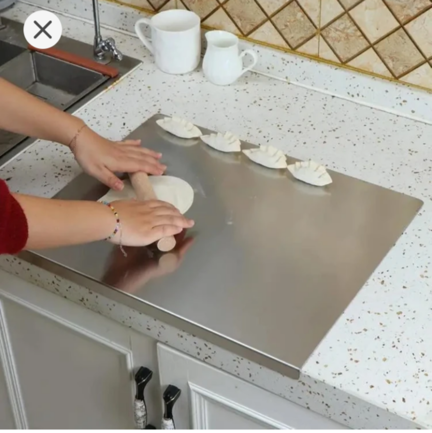 Premium çelik kesme panosu- hamur matı